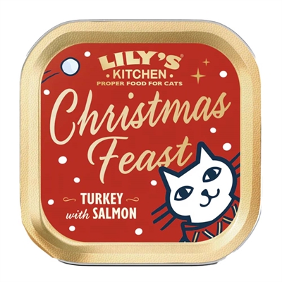 Lily's Kitchen Katts Våtfoder Christmas Feast Turkey & Salmon Paté 85g